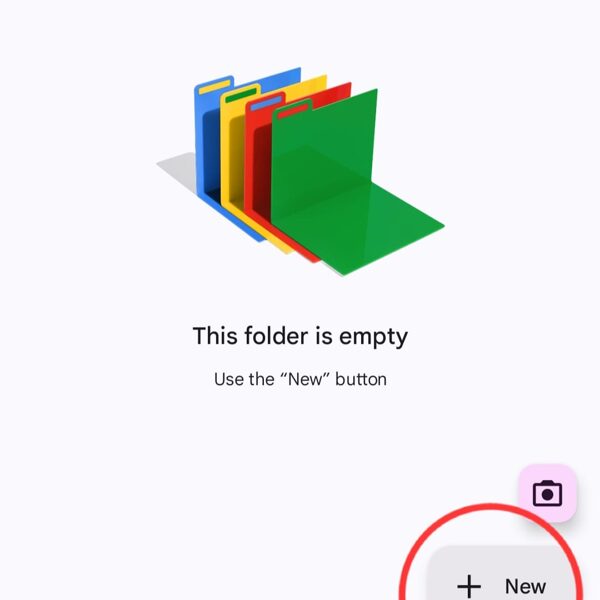 Open folder,press +New and upload all photo and video materials